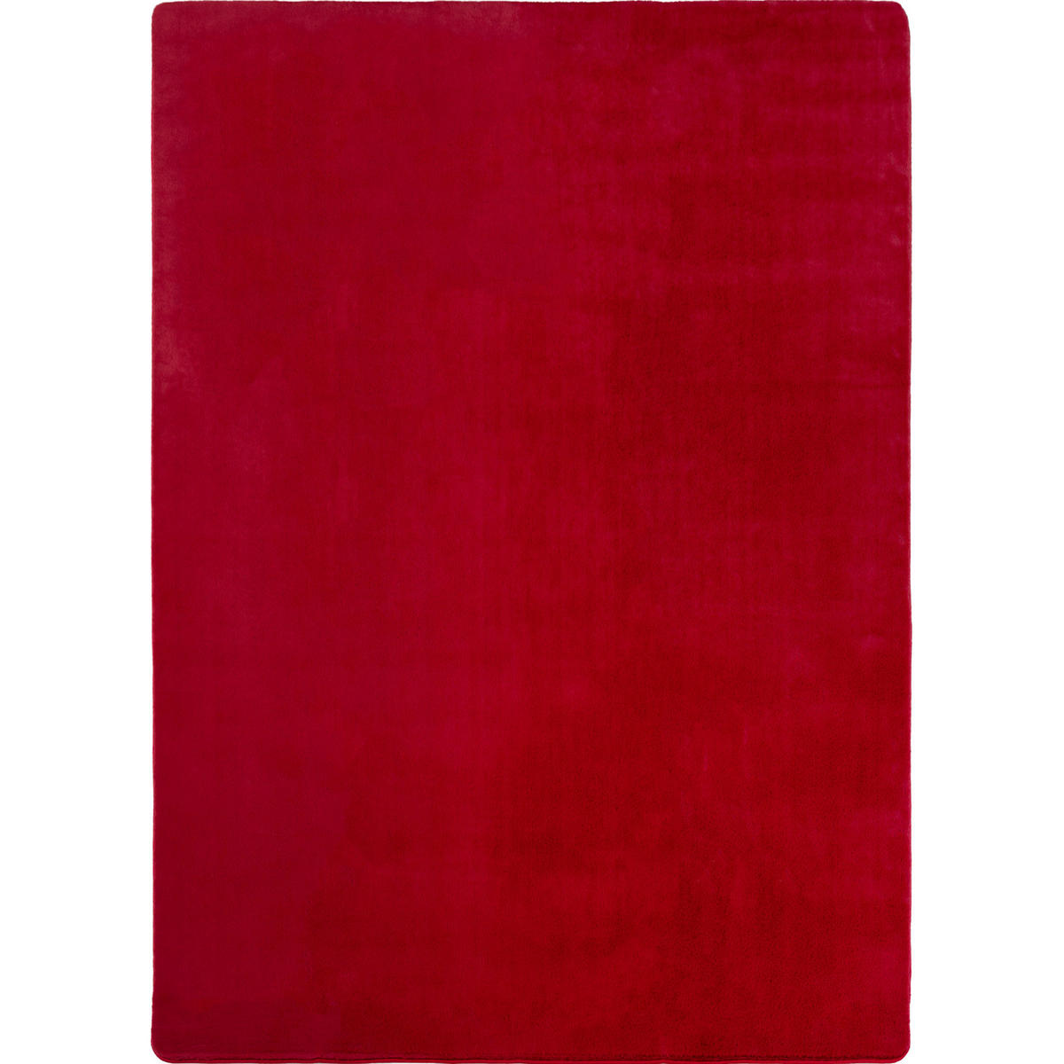 TEPPICH Kurzflor Unifarben Polyester Antirutsch Wohnzimmer Rot Läufer 80x150 - Rot, Textil (80/150cm) - KADIMA DESIGN