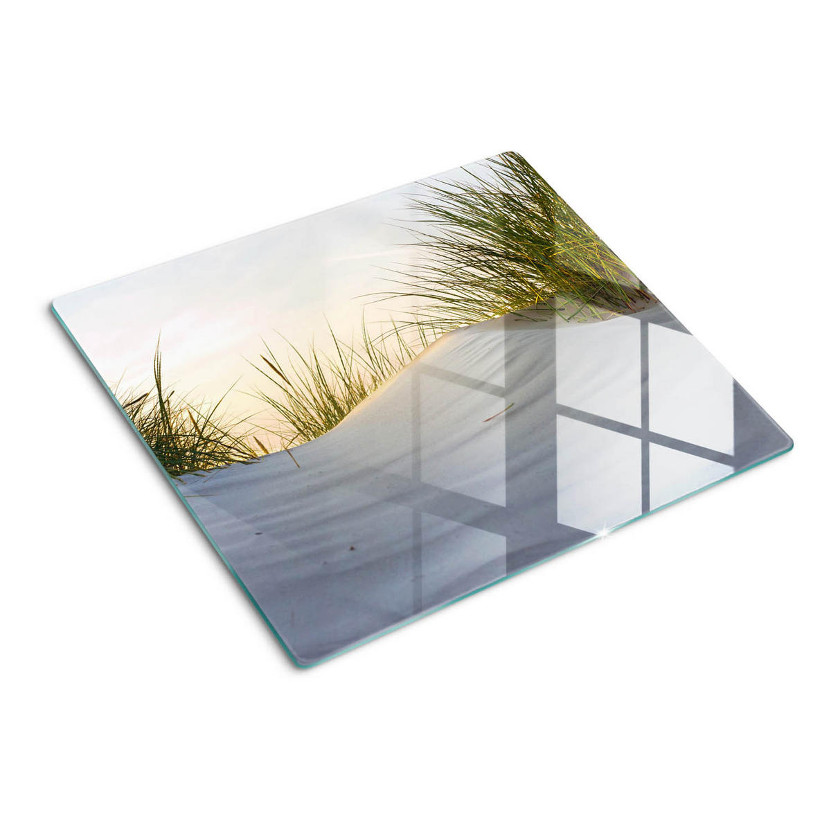 GLASPLATTE 60x52 cm Küstendünen - Beige, Glas (60/0.4/52cm) - TULUP