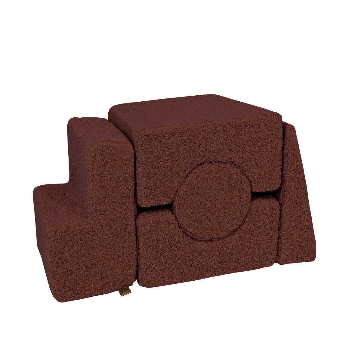 SCHAUMSTOFF-BAUSTEINE für Kinder, Shape, Bearly, Dunkelbrau - Dunkelbraun, Textil (45/30/169cm) - MeowBaby