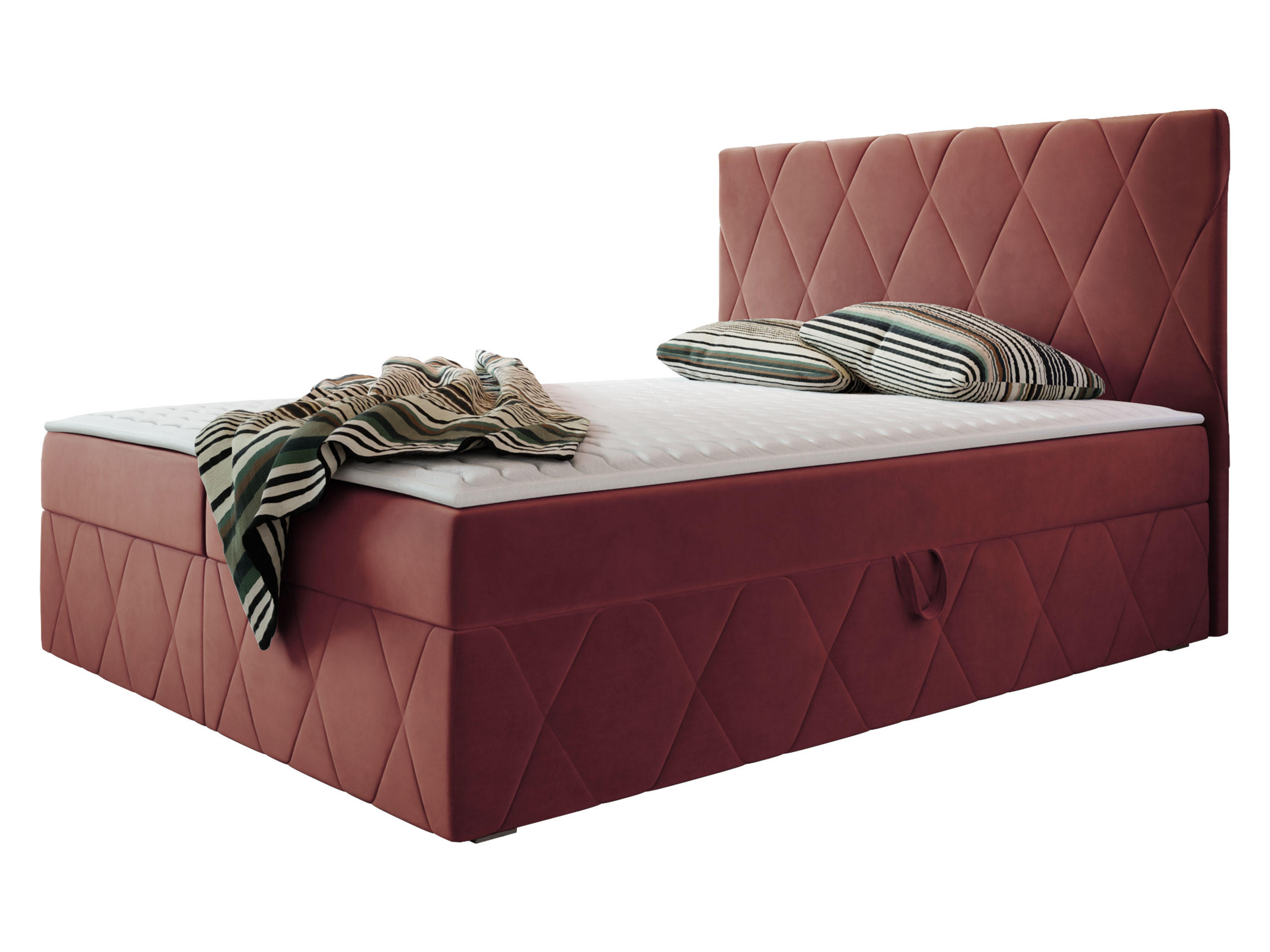 BOXBETT Simoti - Rosa, Holzwerkstoff (160/200cm) - MIRJAN24