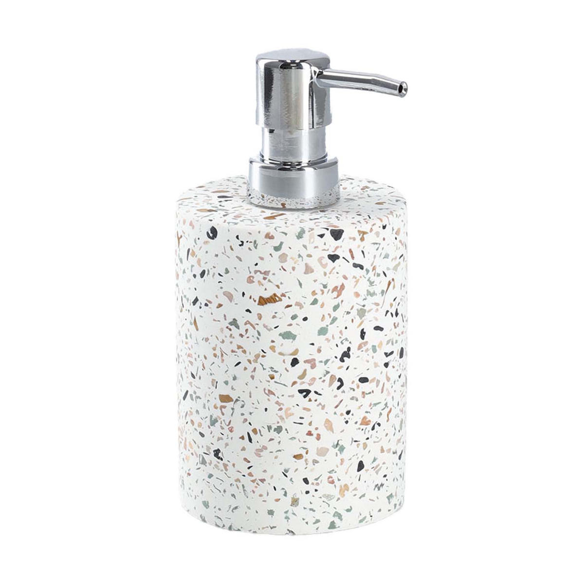 BADACCESSOIRE-SET 5-teiliges Terrazzo - Zement - Beige, Stein (10/38.4/10cm) - Zeller Present