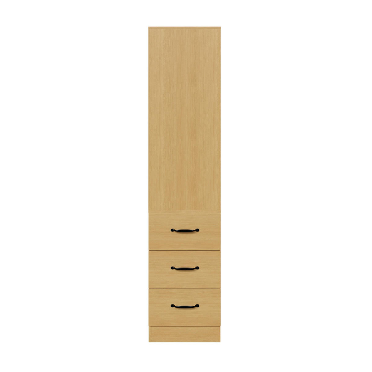BÜCHERREGAL in Eichenfarbe Eckregal mit Schubladen für kleine Räume und Wohnzimmer, B60/T38/H180 cm - Eichefarben, Holzwerkstoff (60/180/36.5cm) - STILVORA