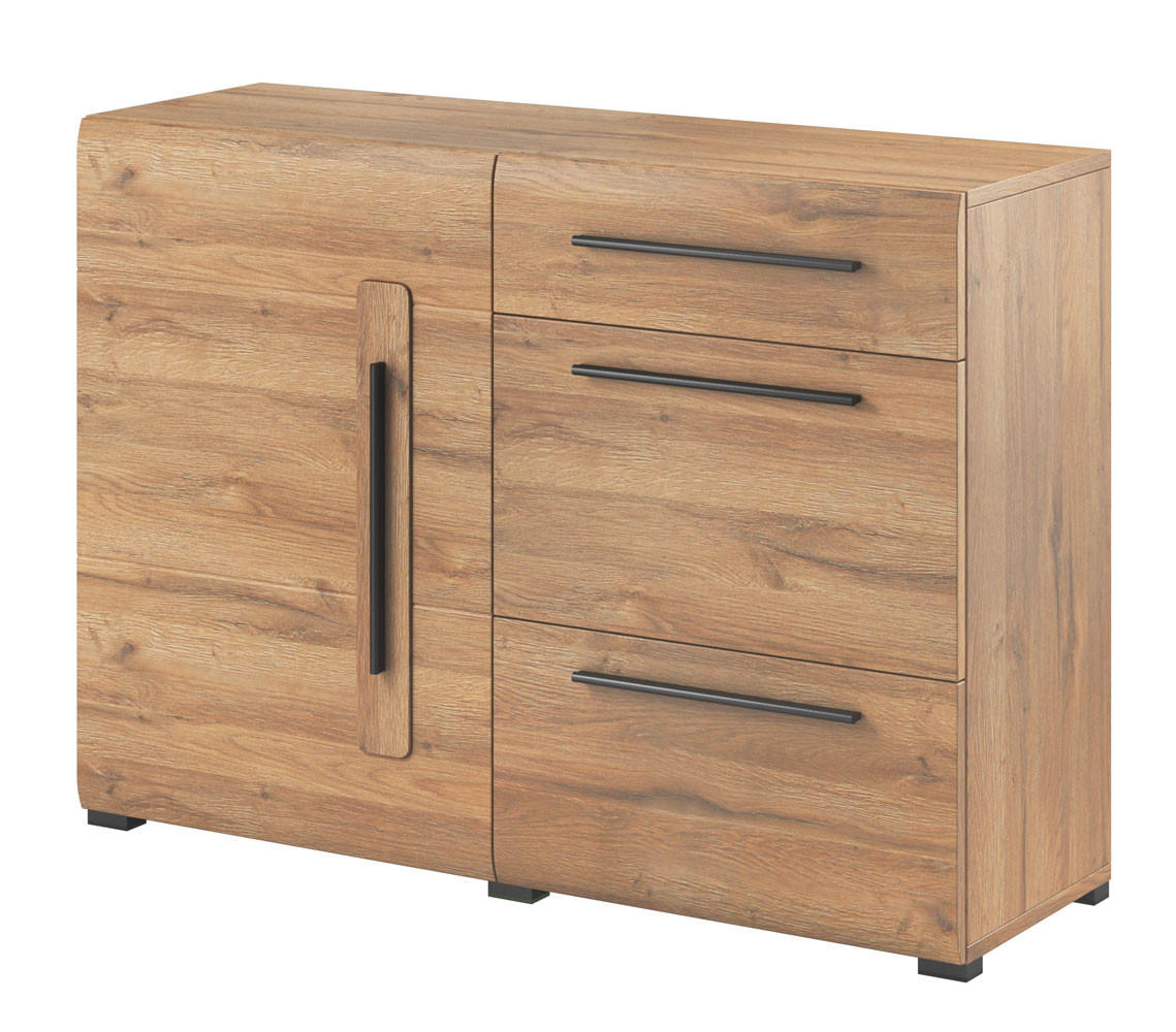 KOMMODE Toro Eiche Grandson 120 / 39 / 86cm - Eichefarben/Braun, Holz/Holzwerkstoff (120/86/39cm) - Feldmann-Wohnen