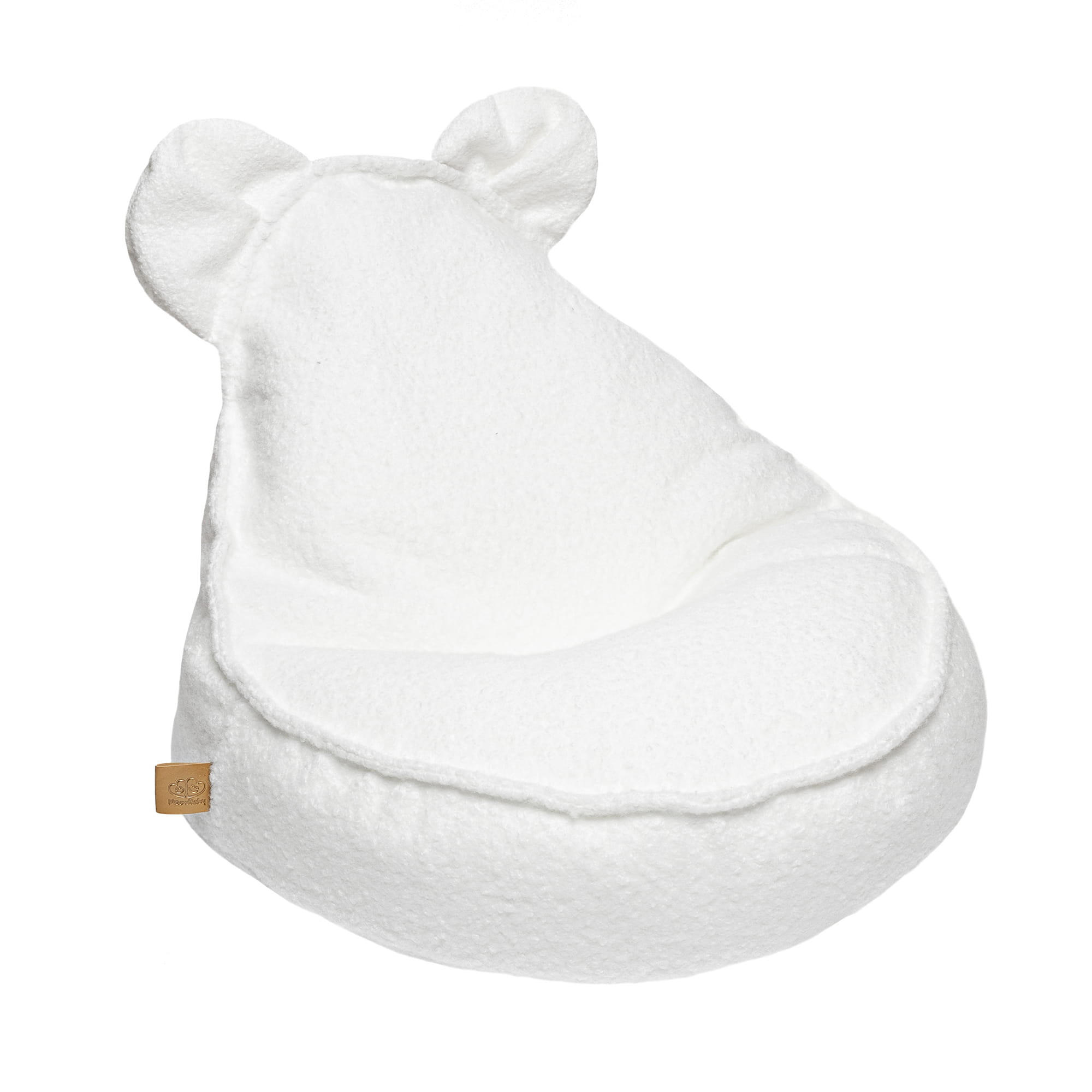 SITZSACK für Kinder, Bär, Boucle, Weiß - Weiß, Textil (58/50/67cm) - MeowBaby