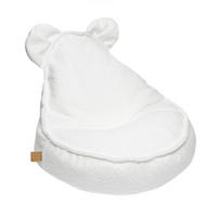 SITZSACK für Kinder, Bär, Boucle, Weiß - Weiß, Textil (58/50/67cm) - MeowBaby
