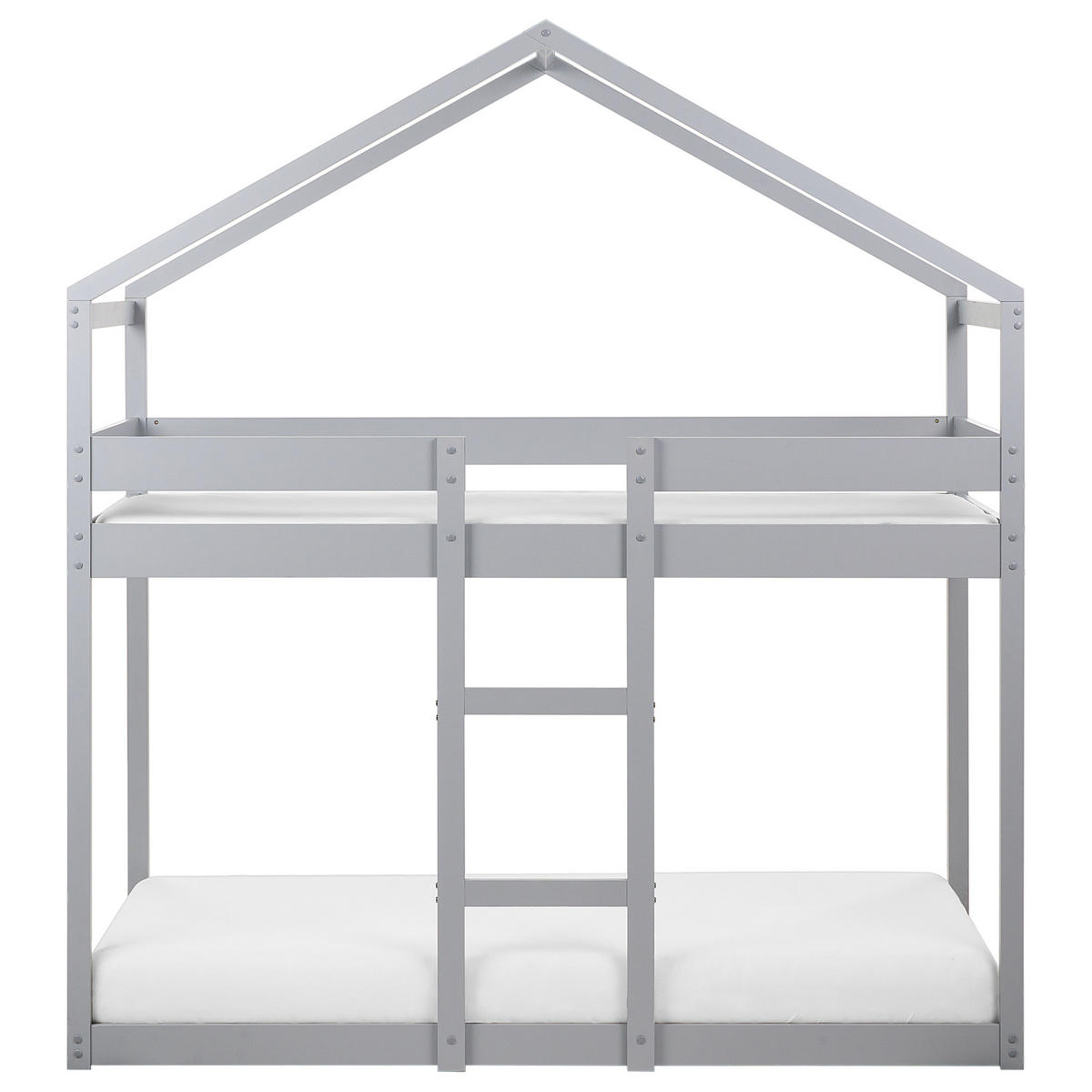 HOCHBETT 90x200 cm Grau Labatut - Grau, Holz (90/200cm) - Beliani