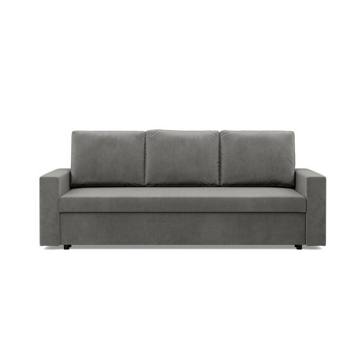 SOFA Neo mit gerader Armlehnen hellgrau - Hellgrau, Textil (220/92/92cm) - SIMKAM Furniture