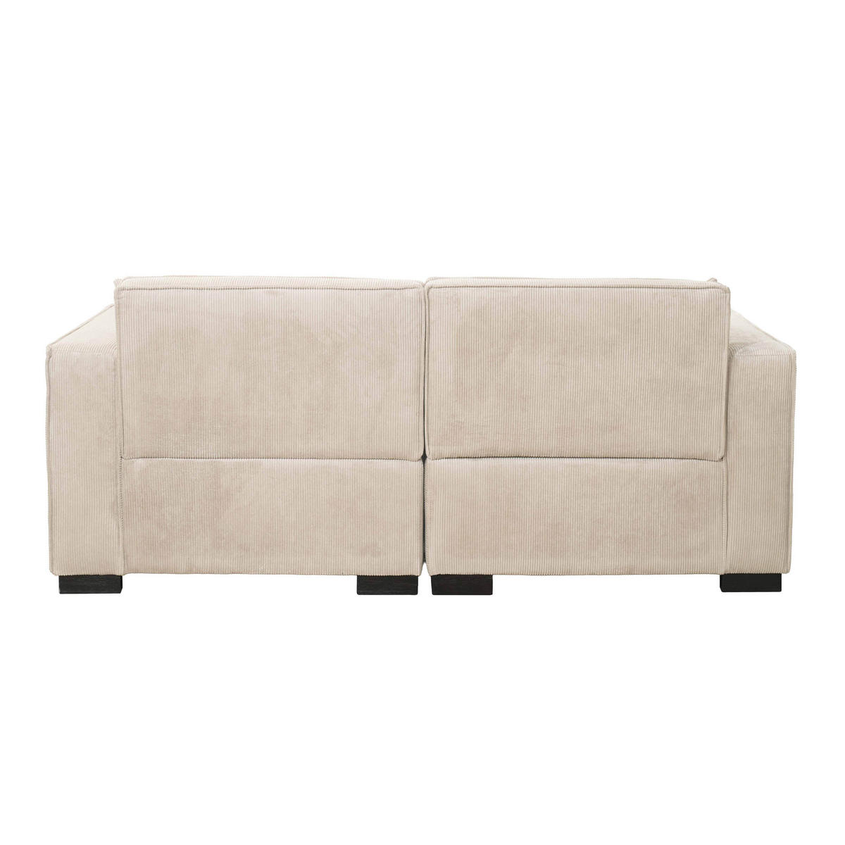 SOFA 2-Stizer, Weiß - Weiß, Textil (90/76/180cm) - Oviala