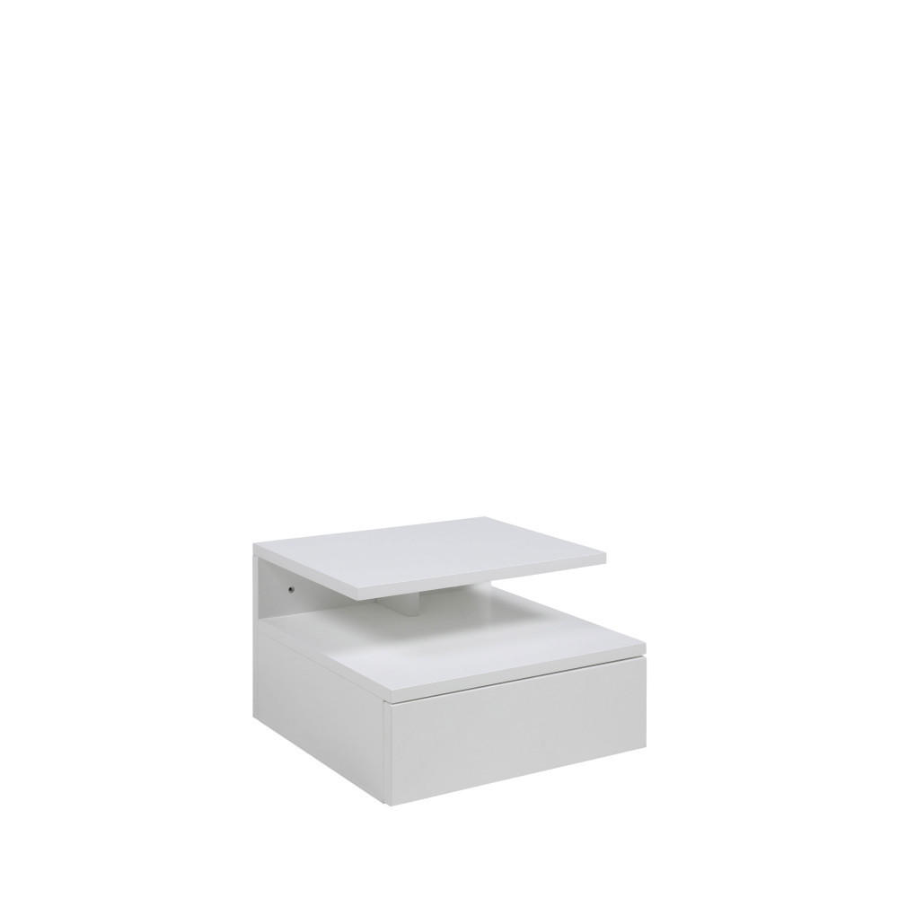 Drawer Wand-Nachttisch Weiß 35x22x32 cm
