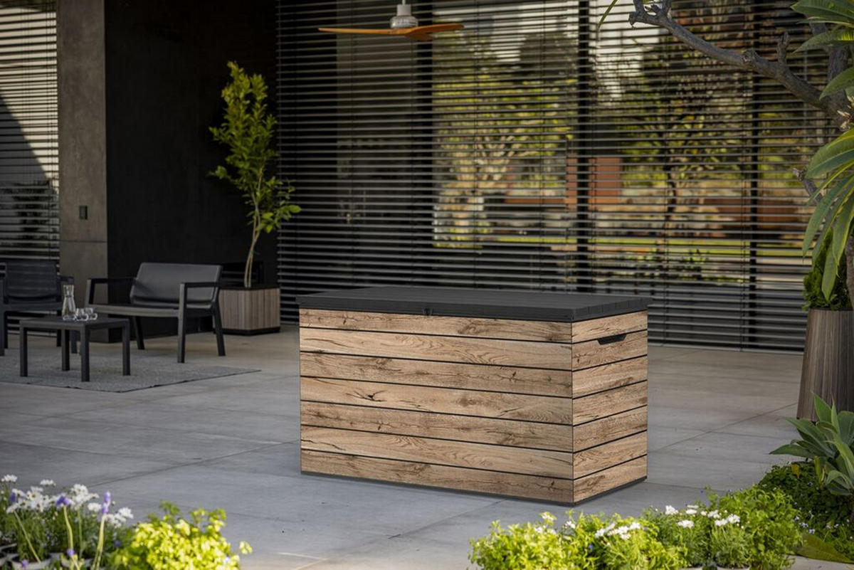 GARTENBOX Astoria - Kieferfarben, Kunststoff (67.4/73/129cm) - Keter