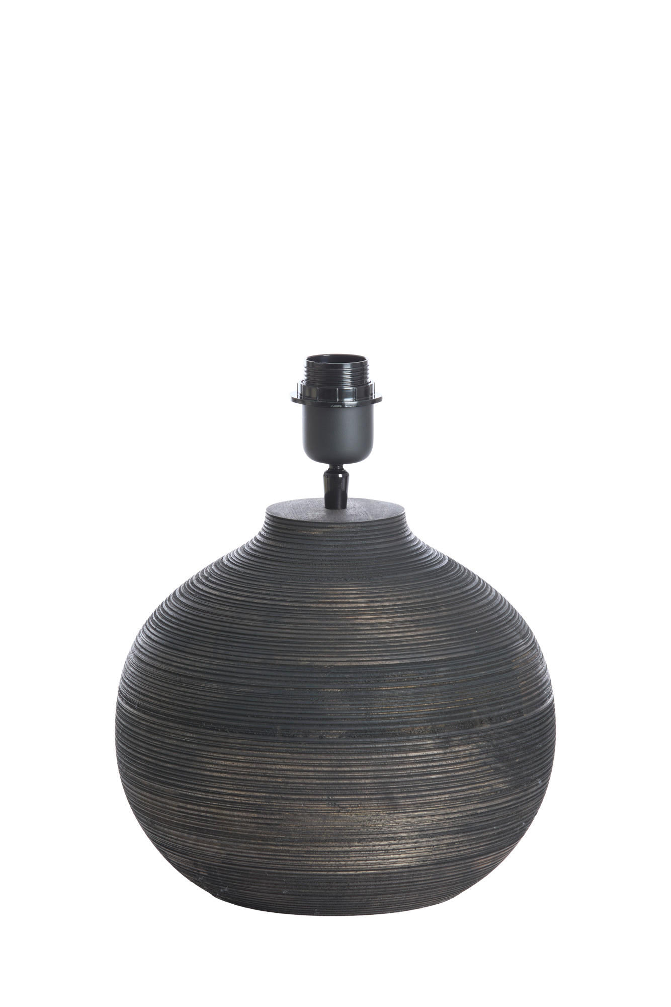 LAMPENFUSS Khomai Braun Ø26/31,5 cm - Braun, Holz (26/26/31.5cm) - Light & Living