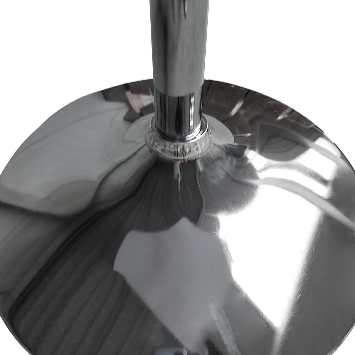 BARTISCH LUKE Schwarz und Chrom - Chromfarben/Schwarz, Holzwerkstoff (57/57/105cm) - Happy Garden