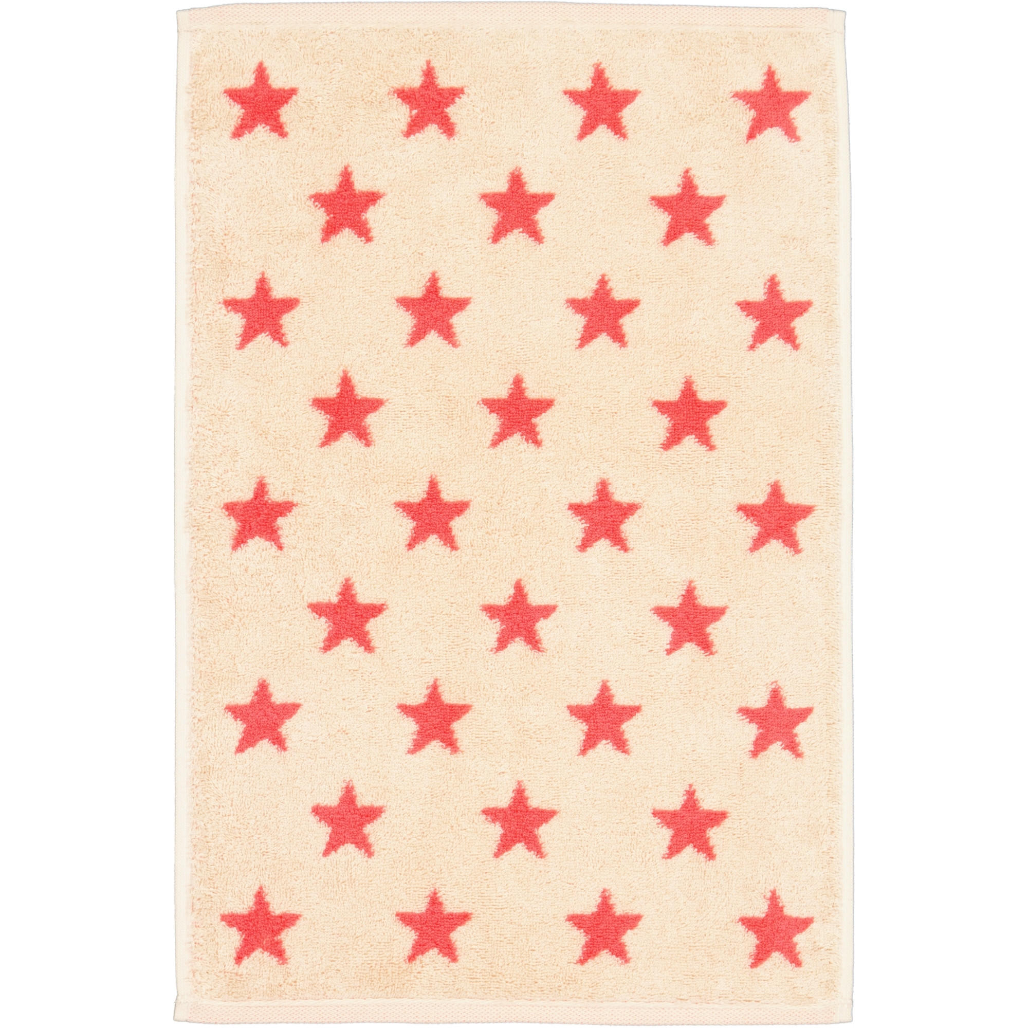 GÄSTETUCH NEW STARS STERNE KLEIN 6261 BEIGE/PINK - 32 - Rosa, Textil (30/50cm) - Cawoe