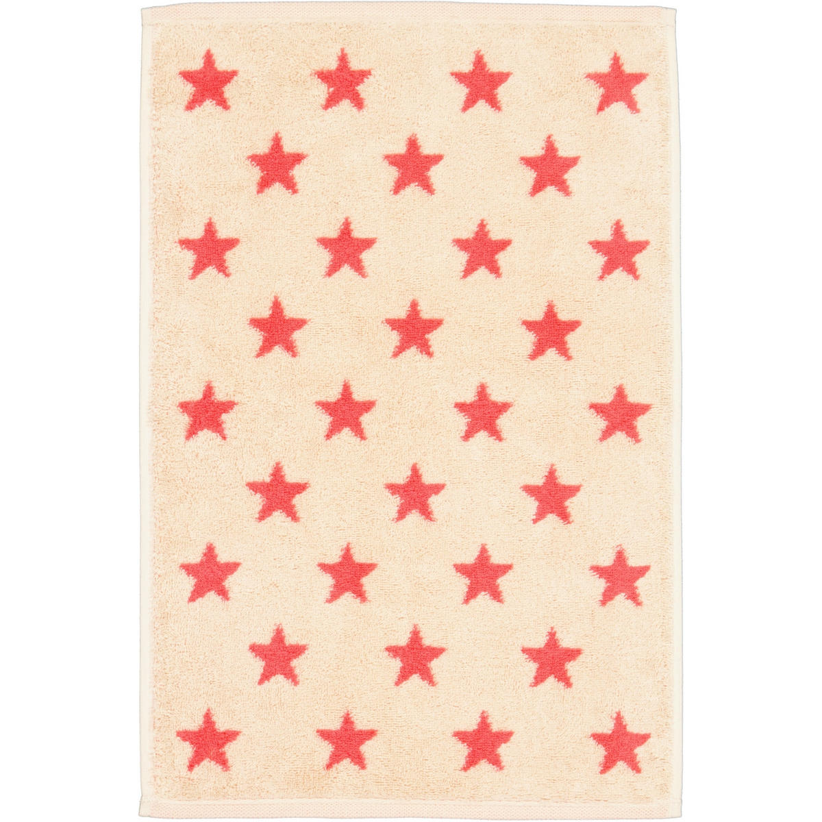 GÄSTETUCH NEW STARS STERNE KLEIN 6261 BEIGE/PINK - 32 - Rosa, Textil (30/50cm) - Cawoe