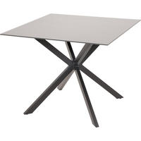 GARTENTISCH Crest - Schwarz - 90/90/73 cm - Schwarz, Glas (90/90/73cm) - Lesli Living