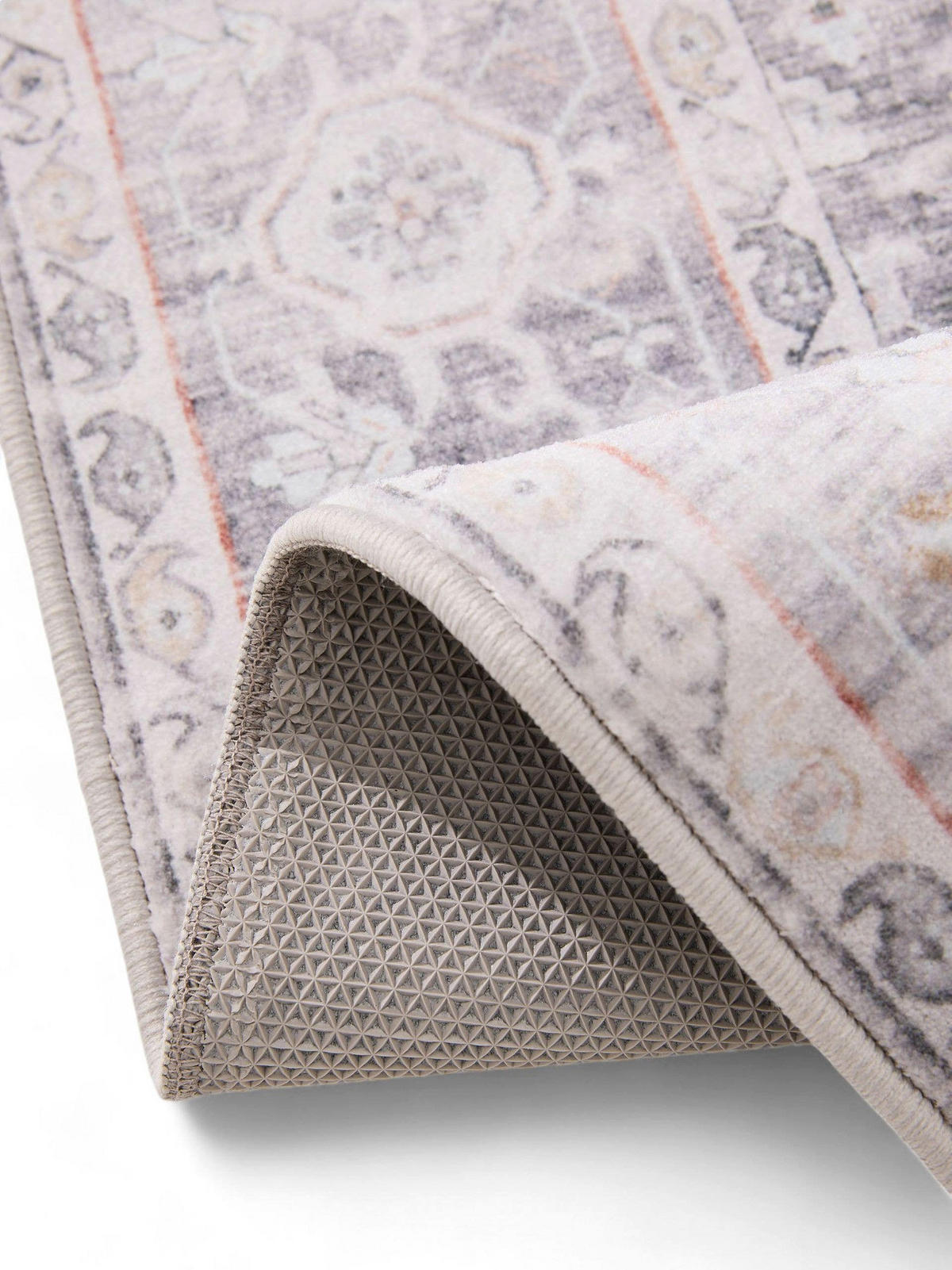 VINTAGE-LÄUFER Miray waschbar 80/240 cm - Grau, Kunststoff (80/240cm) - benuta Nest