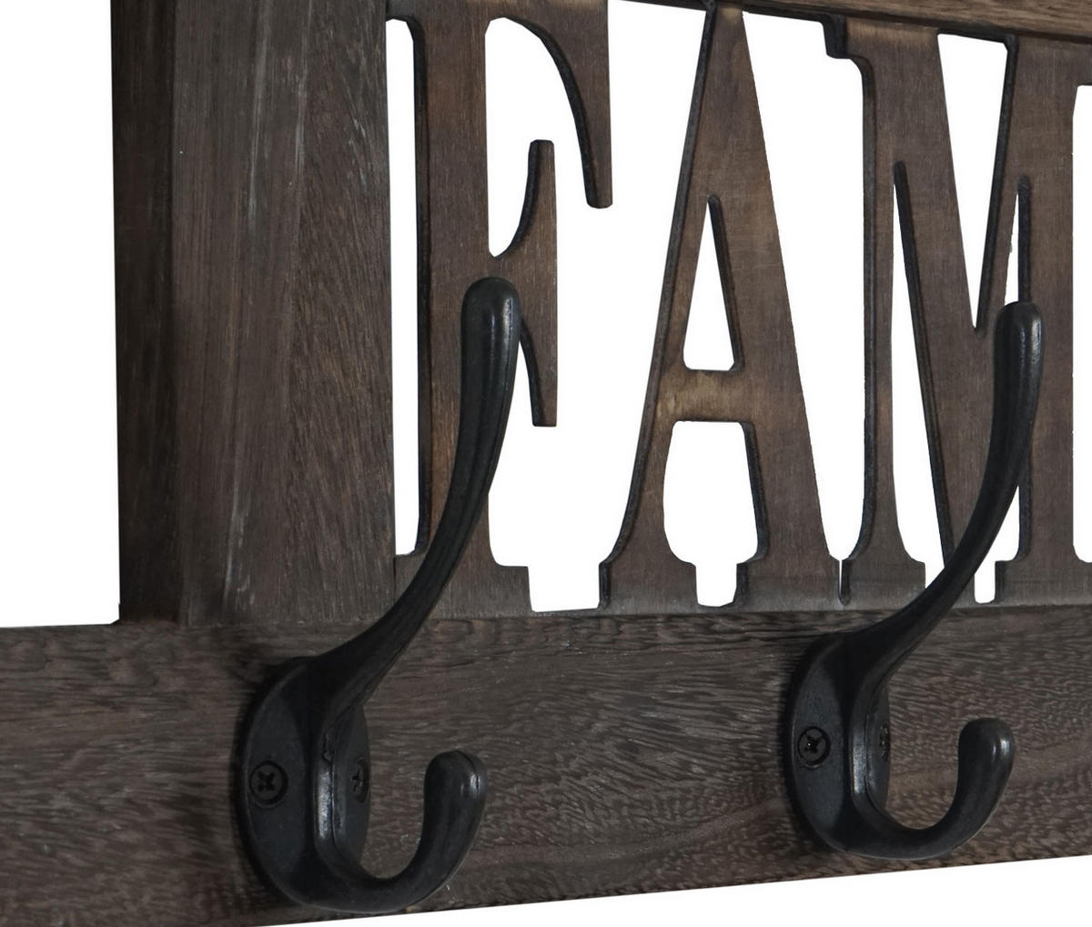 WANDGARDEROBE FAMILY SHABBY-LOOK Braun - Braun, Holz (60/21/2cm) - MCW