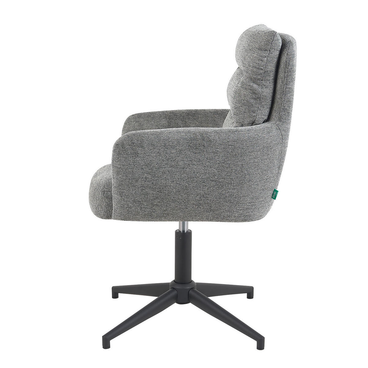 BÜROSTUHL Mika-Romy - Schwarz/Grau, Textil/Metall (59/91/66cm) - DUBI Möbel