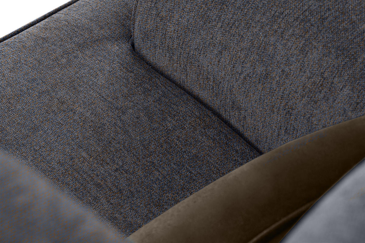 OHRENSESSEL STRALIS inklusive dekorativem Kissen, marineblau - Dunkelblau/Grün, Textil (82/108/80cm) - KONSIMO®