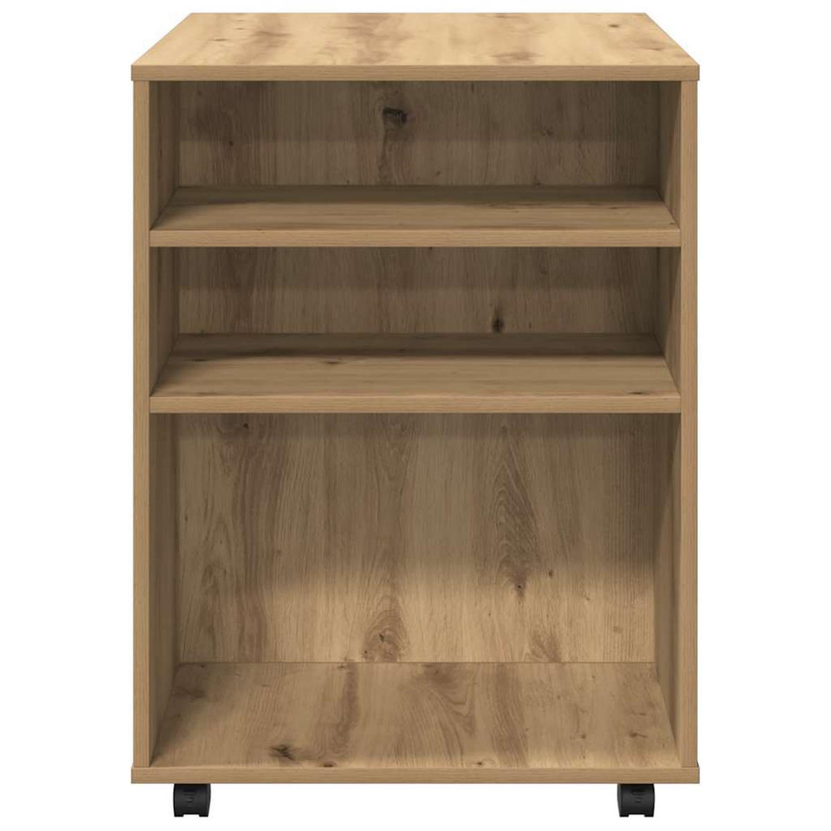 ROLLSCHRANK Artisan-Eiche 60/53/72 Cm Holzwerkstoff - Braun, Holzwerkstoff (53/72/60cm) - vidaXL