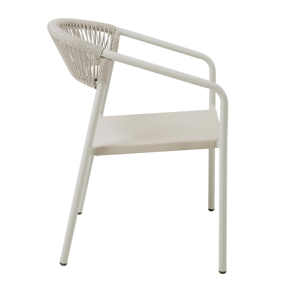 GARTENSTUHL, Nocera, beige - Beige, Metall (59.5/79/55cm) - Oviala
