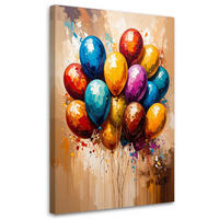 LEINWANDBILD Abstraktion 80x120cm - Multicolor, Textil (80/120cm) - Feeby