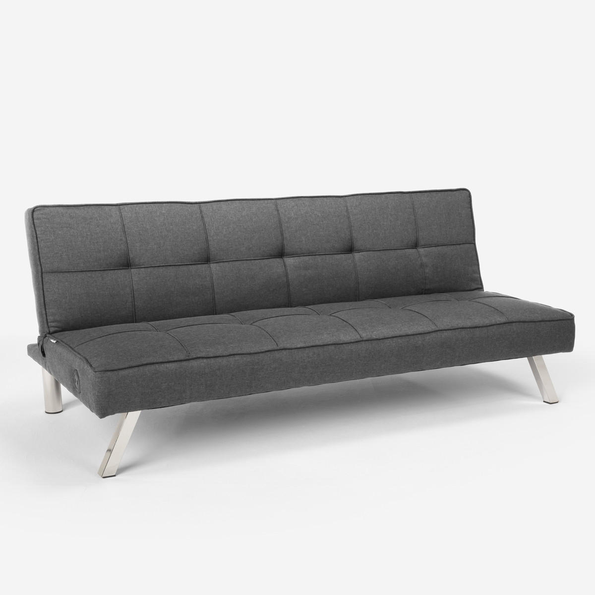 Pasmara Schlafsofa Grau 172x75x74 cm