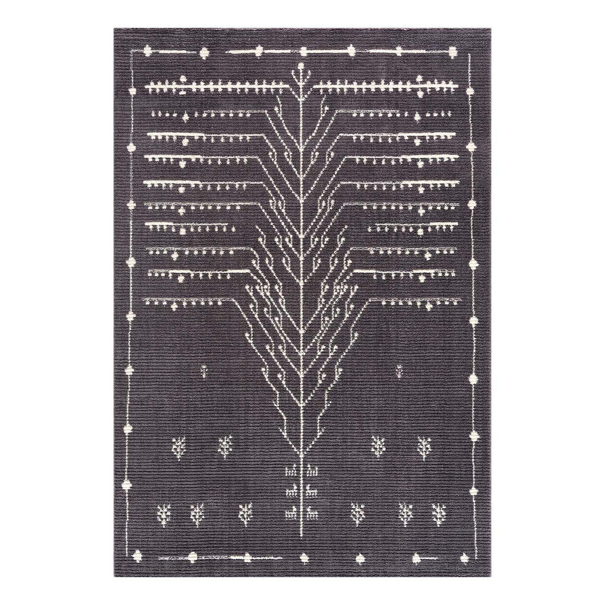KURZFLOR-TEPPICH April 2308 Grau 160x230 cm - Grau, Textil (160/230cm) - carpet city