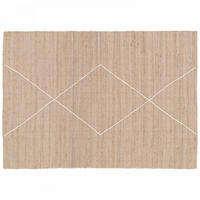 TEPPICH, 80 x 200 cm, Cremefarbe - Creme, Textil (200/80cm) - Oviala