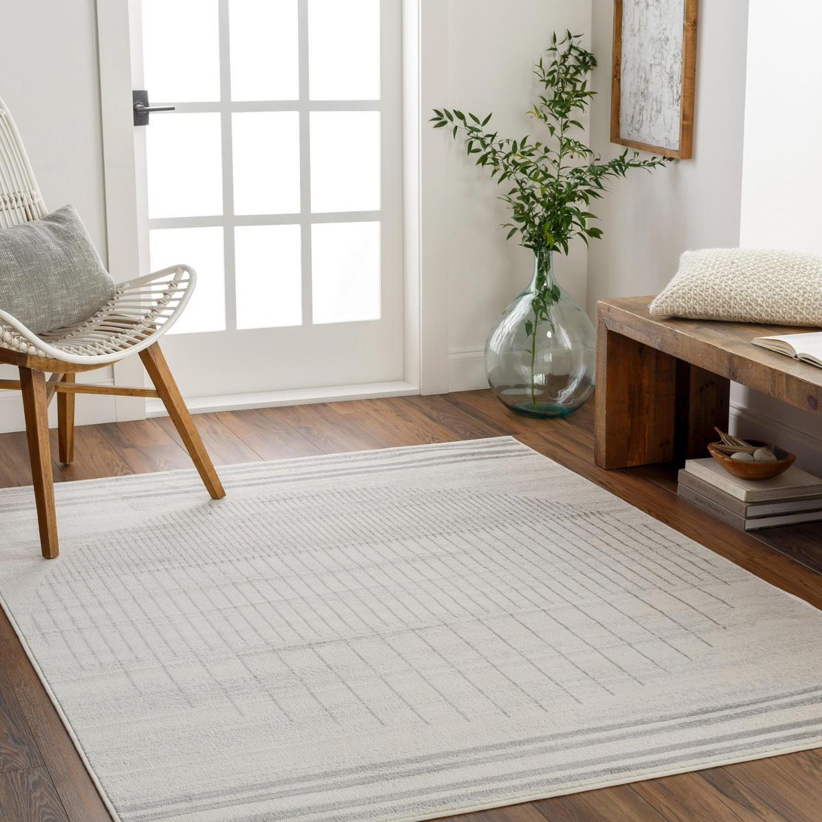 KURZFLORTEPPICH 200/275 cm Weiß - Beige, Naturmaterialien/Textil (200/275cm) - LIVABLISS