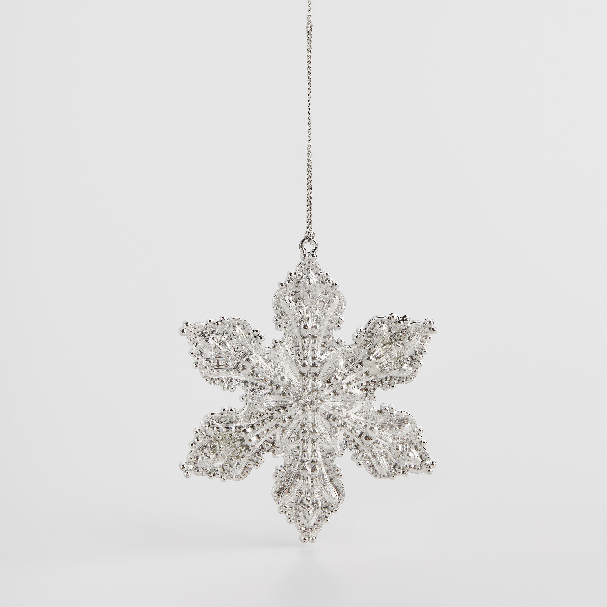 WEIHNACHTSDEKO Hängend LUMI, 2 x 7 cm, Silber, Christbaumschmuck, Weihnachtsbaumdekoration, Christmas, Xmas - Silberfarben, Kunststoff (7/2/7cm) - home&you