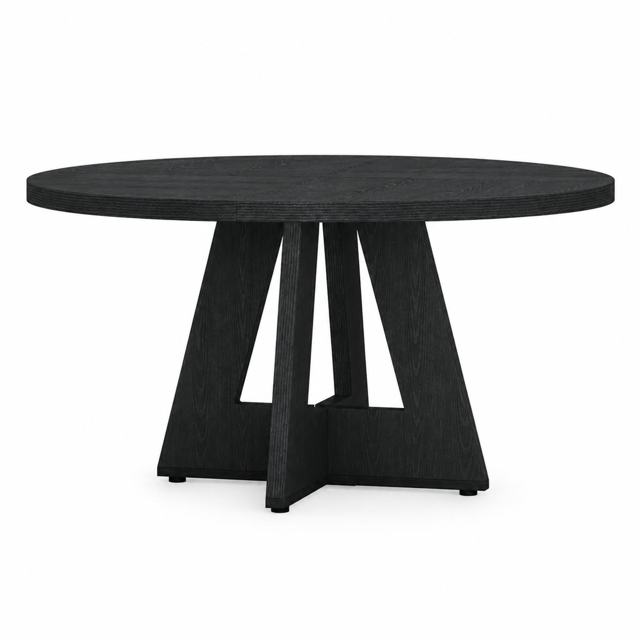 Mivray Esstisch Schwarz 120x75x120 cm