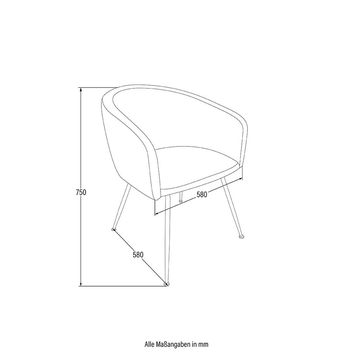ESSZIMMERSTUHL ARIA - Menge: 2 - Beige, Kunststoff (75/58/58cm) - Home Deluxe