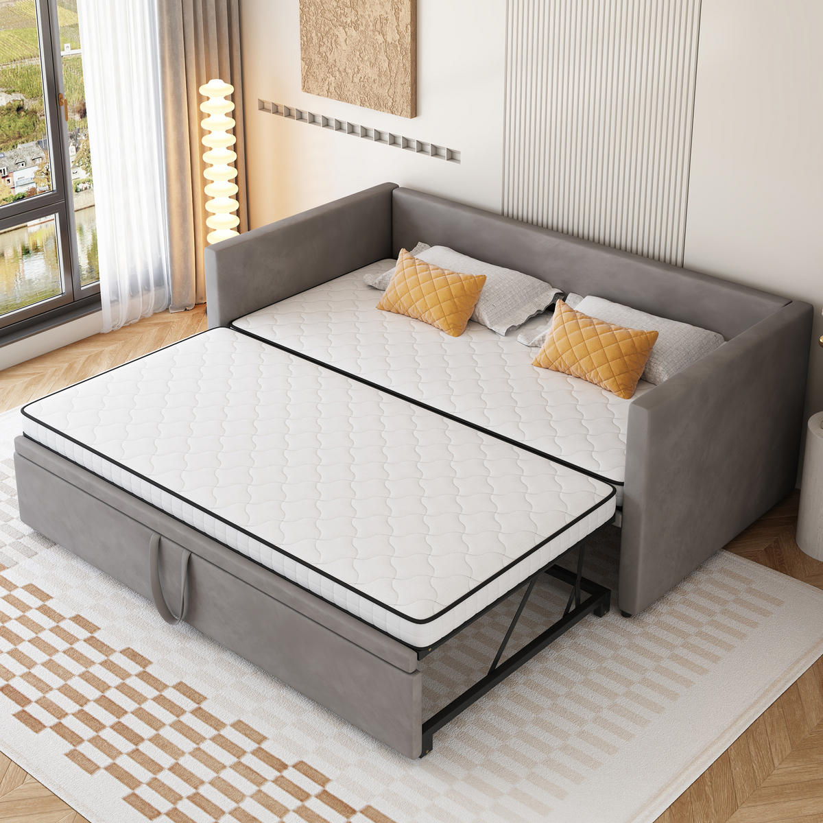 BOXSPRINGMATRATZE 90/200 cm Weiß, Dicke: 12 cm, Härtegrad: H3 - Weiß, Textil (90/200cm) - Oxeza