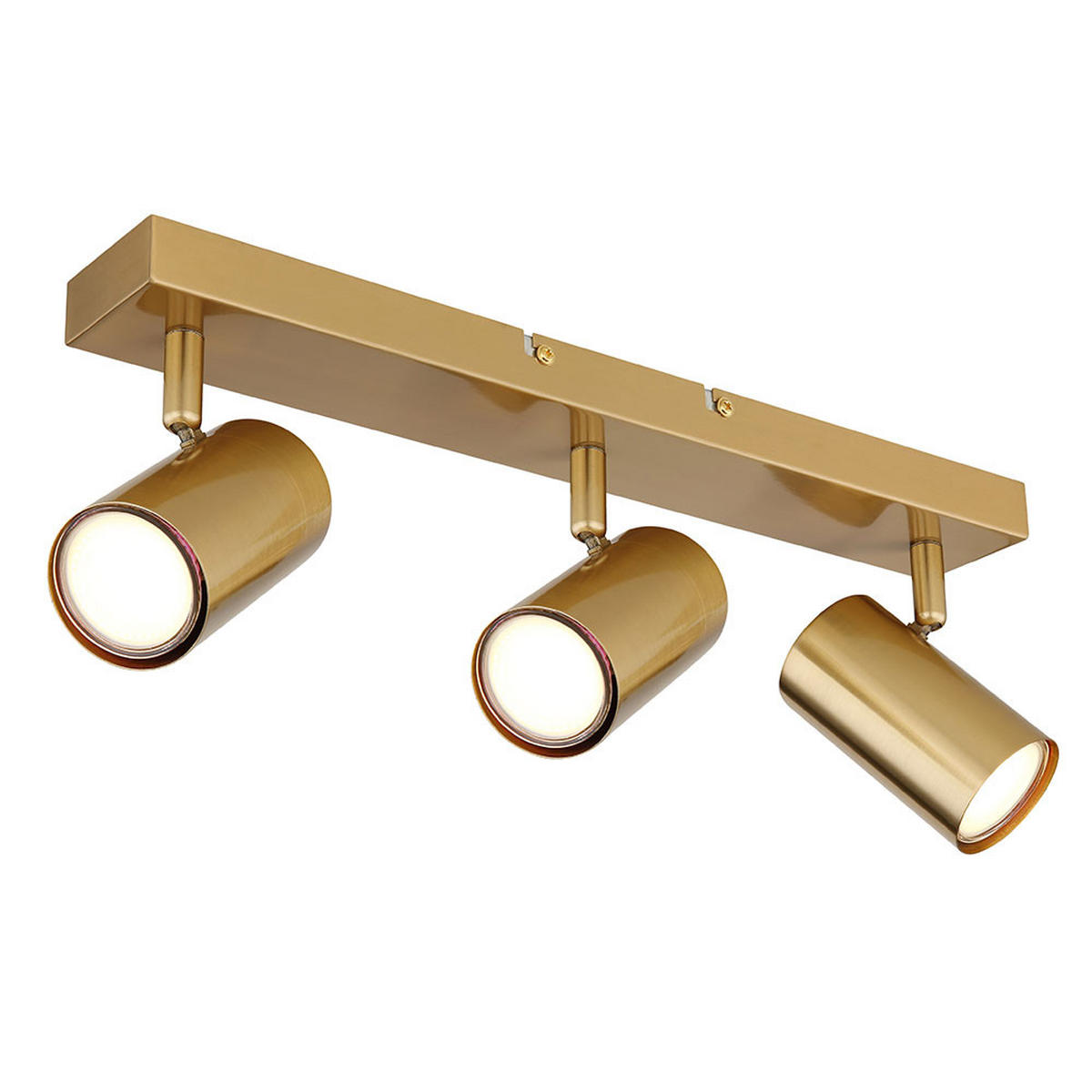 DECKENLEUCHTE Metall Gold 3 Flammig - Goldfarben, Metall (41/6/13cm) - Globo Lighting