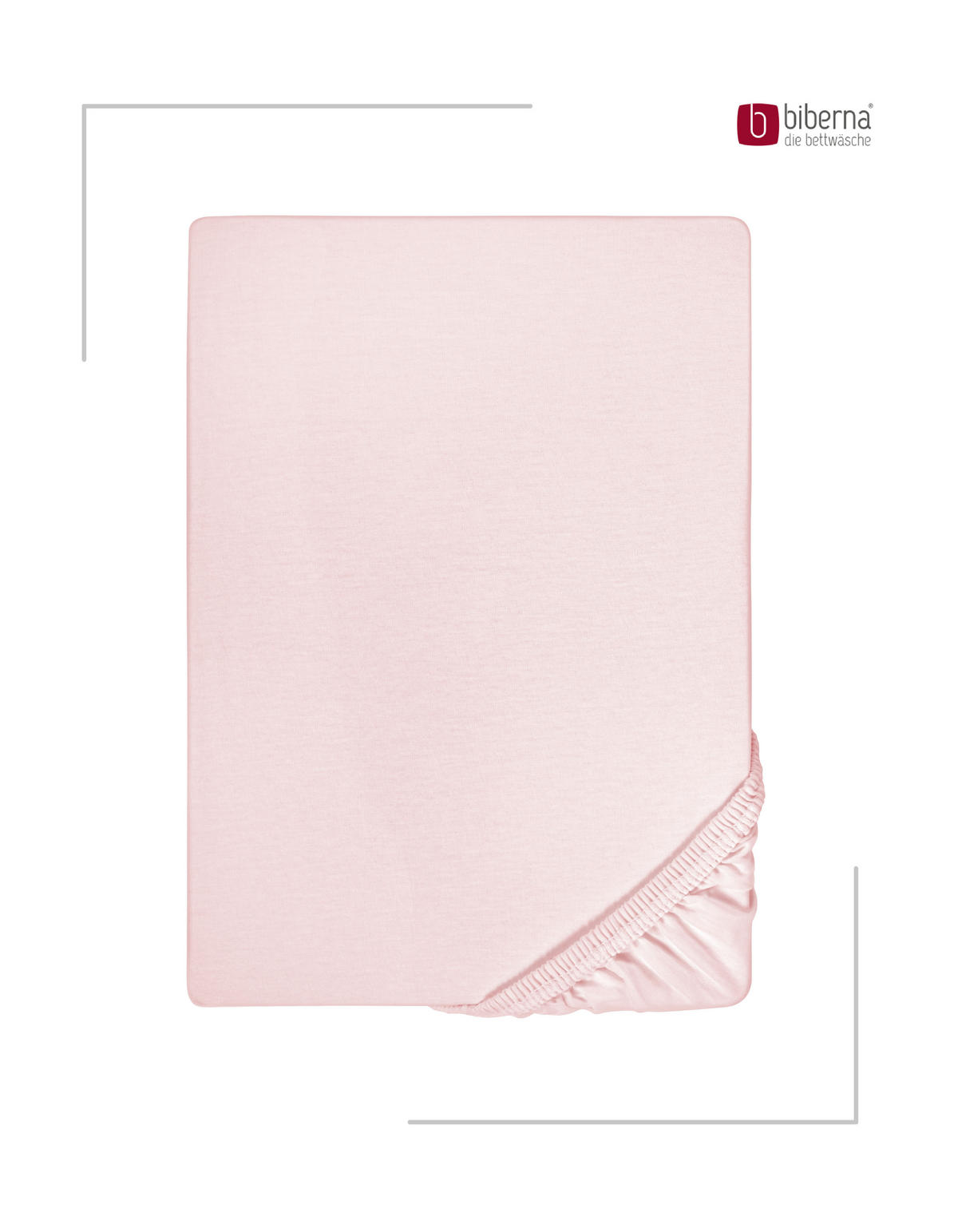 SPANNBETTTUCH Premium Jersey rose, 90x190 cm - 100x200 cm - Rosa, Textil (100/200cm) - biberna