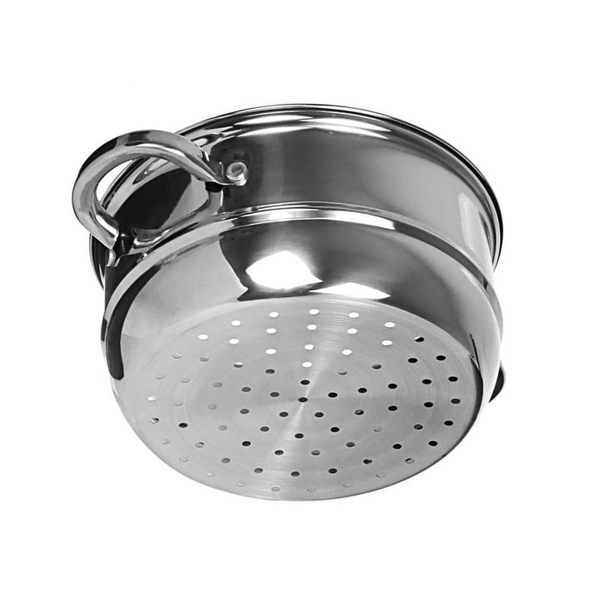 TOPF Silber 24/24/11.5 cm KH3319 - Silberfarben, Metall (24cm) - Kinghoff 