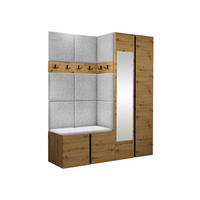 GARDEROBEN-SET Orion XII - Hellgrau/Eiche Artisan, Holzwerkstoff/Kunststoff (158/186/46cm) - MIRJAN24