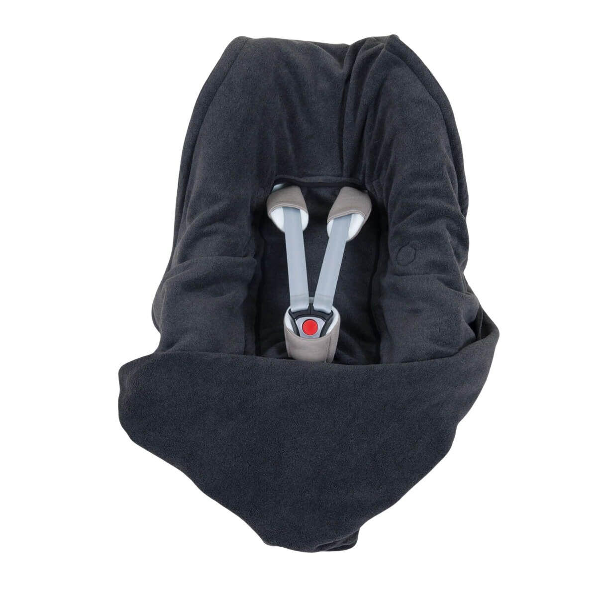 BABYDECKE Fleece Einschlagdecke für Autositz und Kinderwagen - Anthrazit, Textil (80/1/80cm) - Hoppediz
