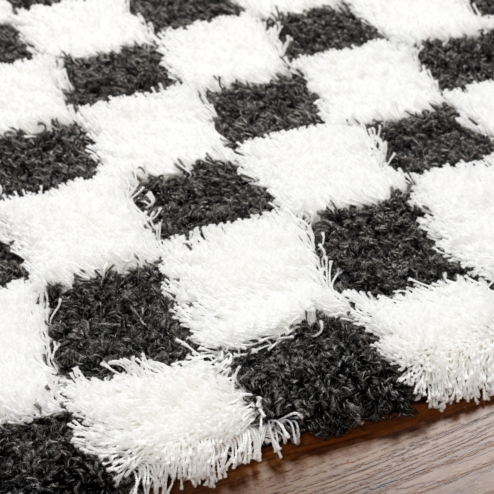 HOCHFLORTEPPICH 160/220 cm Schwarz - Schwarz, Naturmaterialien/Textil (160/220cm) - LIVABLISS