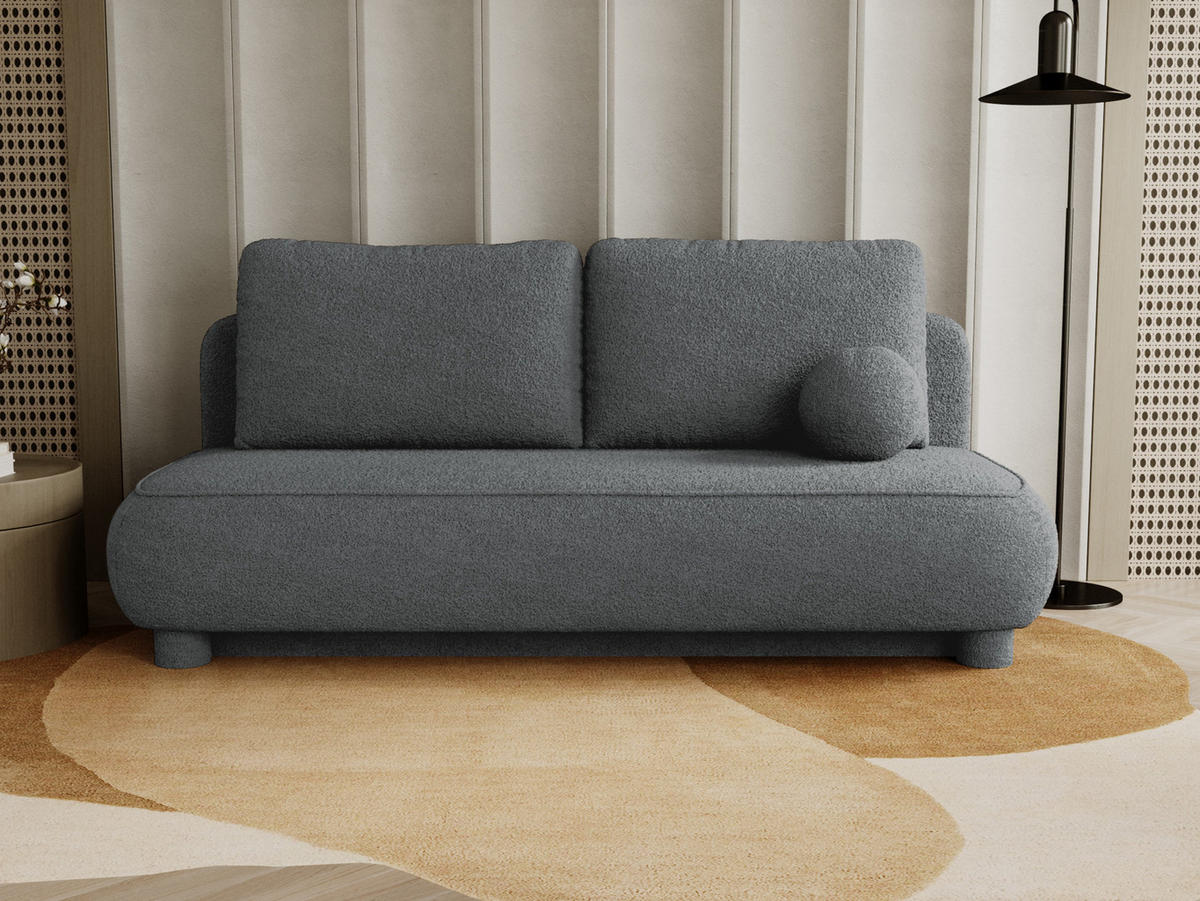 SCHLAFSOFA Gaja - Dunkelgrau, Holz/Textil (209/96/96cm) - MIRJAN24