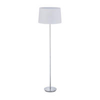 STEHLAMPE - Silberfarben, Kunststoff/Textil (40/40/148.5cm) - Relaxdays