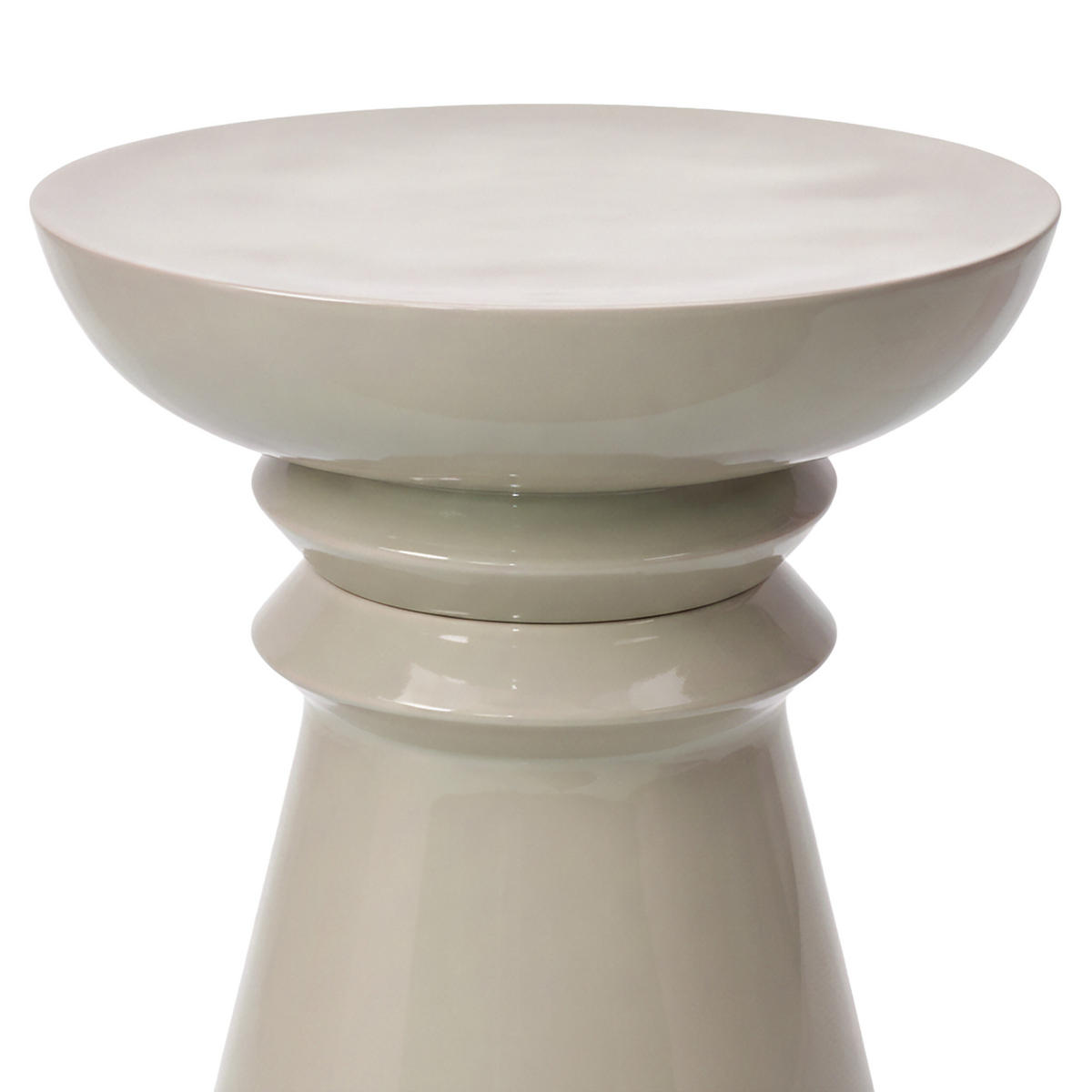 STRANSKI tabel - bež, kovina (38/38/45cm) - Relaxdays