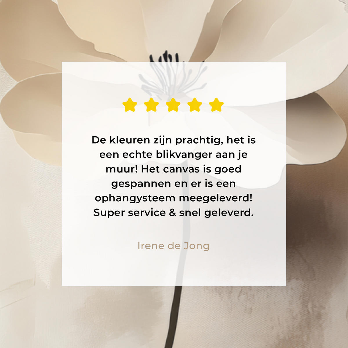 LEINWANDBILD Blume - Beige - Farbe - Schatten 30x20 cm - Creme, Textil (30/20cm) - MuchoWow