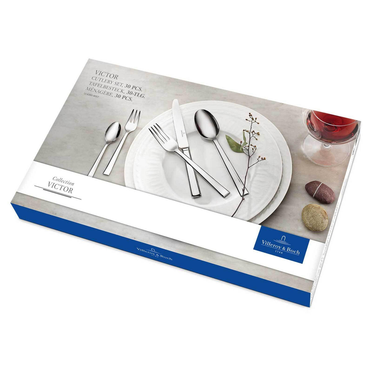 TAFELBESTECK Victor silber 30er Set - Silberfarben, Metall - Villeroy & Boch
