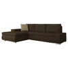 ECKSOFA Orkan Mini - Braun, Holz/Textil (265/185cm) - MIRJAN24