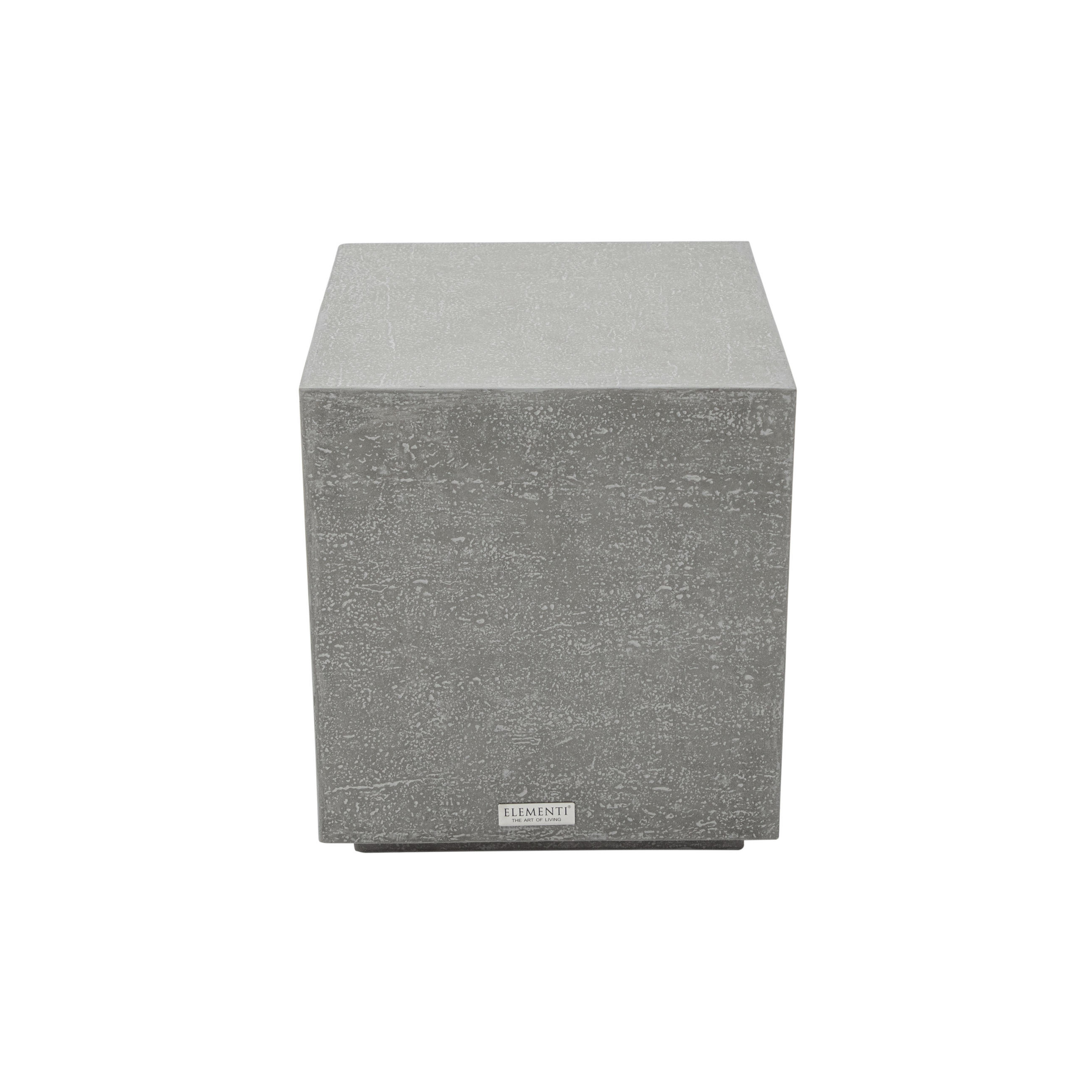 BEISTELLTISCH TEVERE aus GF-Beton, Wetterbeständig, 45x45x51 cm - Grau, Naturmaterialien (45/45/51cm) - Elementi
