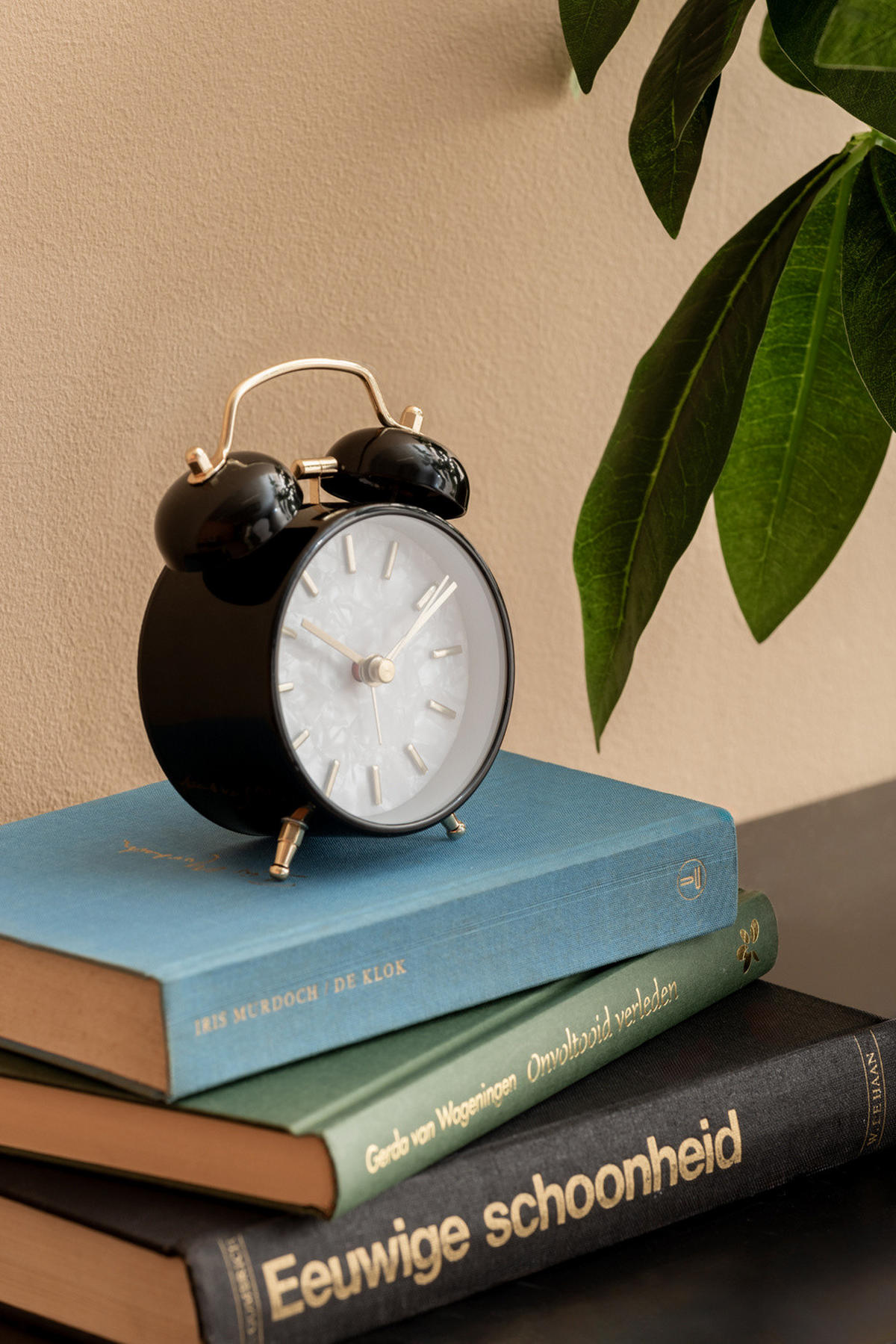 WECKER Retro Pearl Glow Ø 8 cm - Schwarz, Metall (8/12/4.6cm) - Karlsson