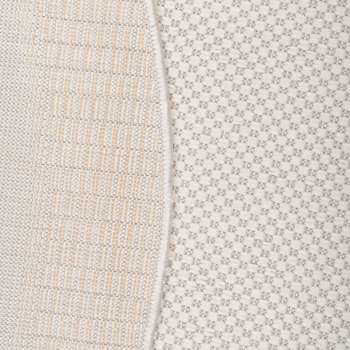 OUTDOORTEPPICH 120/120 cm Roma 272 - Weiß, Textil (120/120cm) - Paco Home