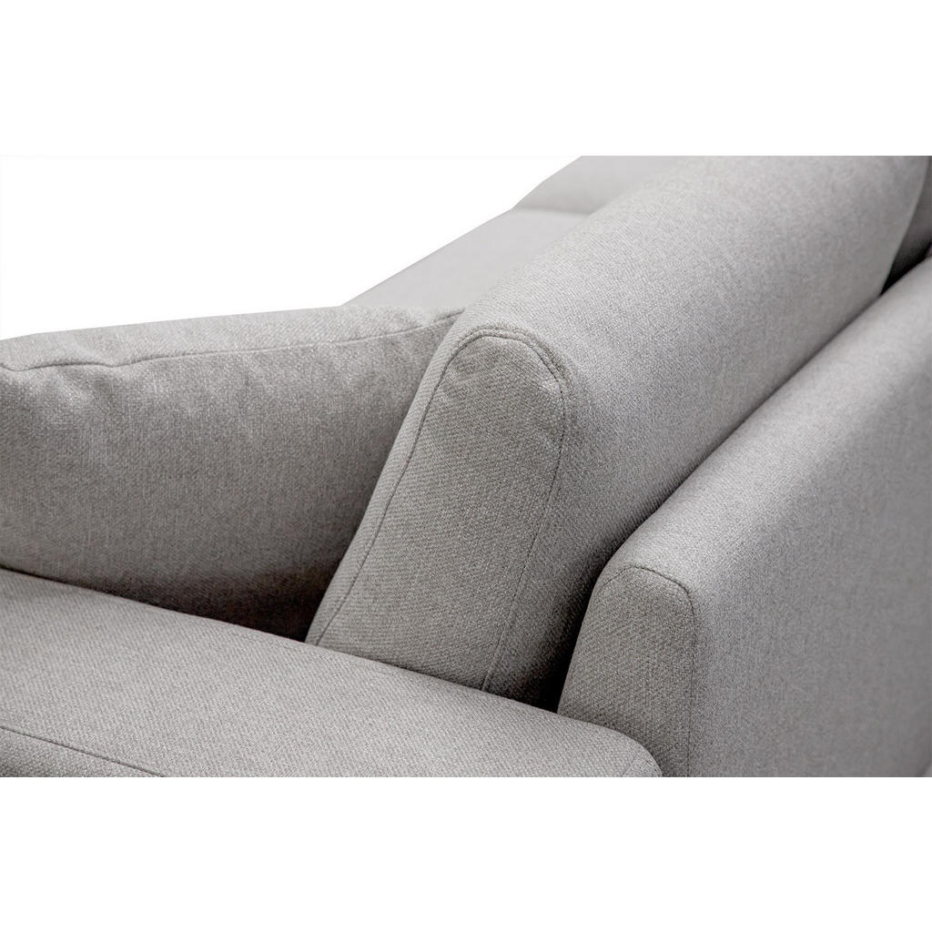 Thumbnail - Courtois Laville Sofa, Hellgrau, Textil, 3-Sitzer, Rechteckig, 203x87x96 cm, Wohnzimmer, Sofas & Couches, Sofas, 2-Sitze...